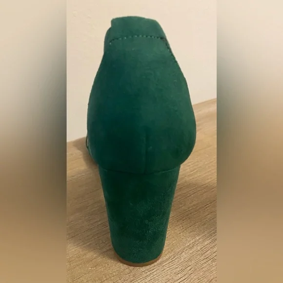 Women’s Green Block Heel Open-Toe Sandals W/ Ankle Strap Size 8 - Picture 13 of 13